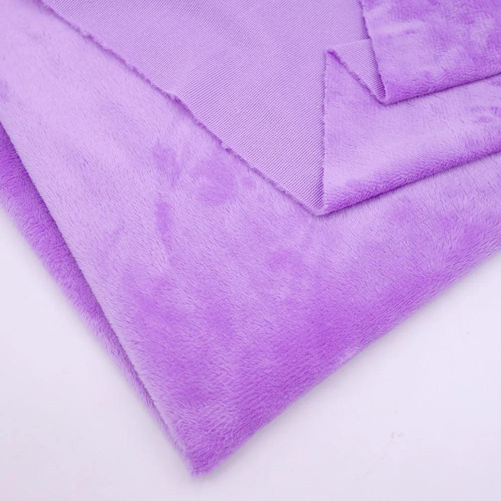 160CM/63" Wide Minky Plush Fabric – Super Soft Flannel Fabric for DIY Dolls, Toys, and Crafts, Sold by the Meter