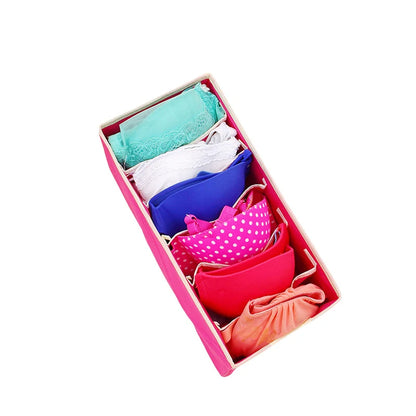 Sock & Underwear Organizer Drawer Divider – Foldable Closet Storage Bins for Bra, Underpants, Scarves, and Ties