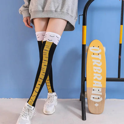 Funny Chicken Paw Stockings - Realistic Over-the-Knee Novelty Socks for Women