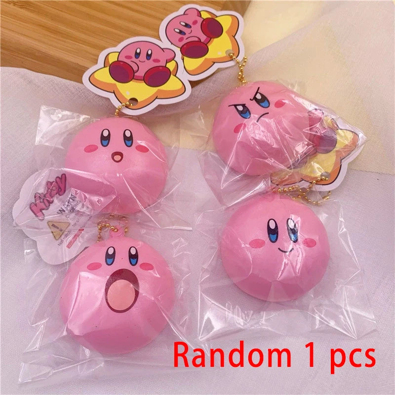 Kirby Star Squishy Toy – Soft Slow-Rising Bread Pendant & Cute Stress Relief Collectible Gift