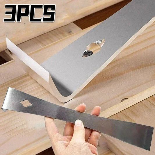 3-in-1 Stainless Steel Pry Bar Tool - Multifunction Woodworking Scraper Lever Spatula Nail Lifter for Board Dismantling