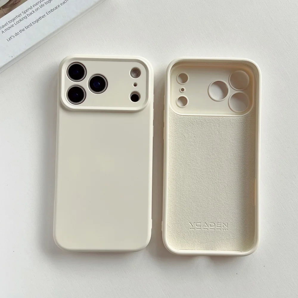 Liquid Silicone iPhone Case - Matte Soft Candy Color Cover for iPhone 11–18, 16e, Air, Plus & Pro Max Models