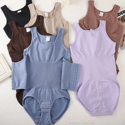 2025 Women’s Zipper Bodysuit Shapewear – Tummy Control Waist Trainer Slimming Corset Top