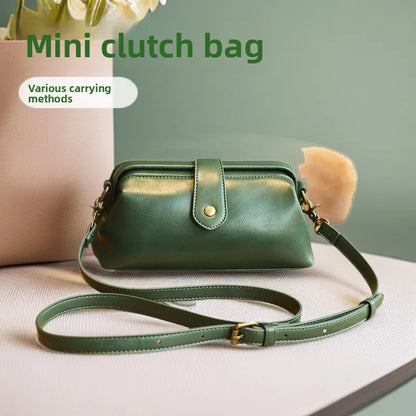 Minimalist Women’s PU Shoulder Bag - Trendy Crossbody Handbag with Clip for Daily & Professional Use