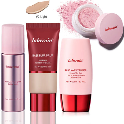Ultimate Blurring Setting Powder Kit — Travel Size Primer, Waterproof Spray & Oil Control