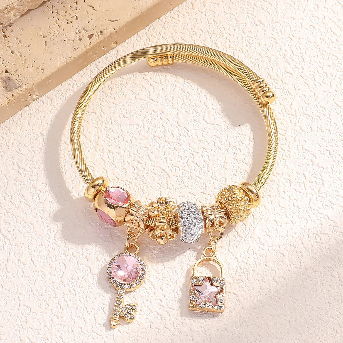Fashionable Women's Stainless Steel Multi-Element Bracelet – Ideal for Daily Wear, Parties & Festival Gifts