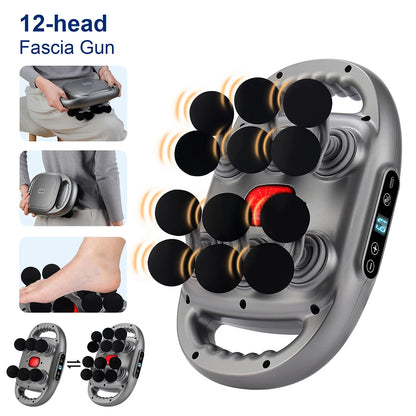 16-Head Fascia Massage Gun – High-Frequency Vibration Body Massager for Back, Waist, Neck, and Shoulders, Muscle Relief