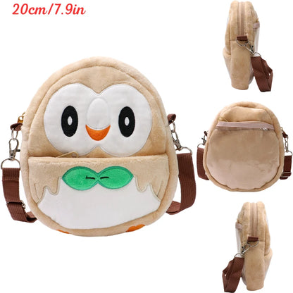 Pokemon Plush Shoulder Bag - Gengar Lucario Mimikyu Snorlax Pikachu Anime Kawaii Toy Gift for Kids