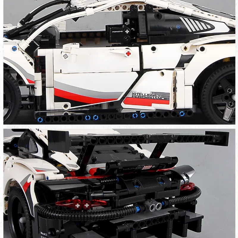 1580PCS RC Car Building Set – 1:10 Technical Racing Car with Motor & LED Lights, Adult Toy Gift
