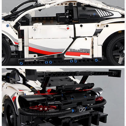 1580PCS RC Car Building Set – 1:10 Technical Racing Car with Motor & LED Lights, Adult Toy Gift