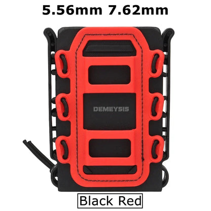 5.56mm & 7.62mm Tactical Fast Mag Pouch - MOLLE Belt Clip Soft Shell Rifle & 9mm Magazine Carrier