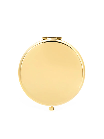 Double-Sided Round Compact Mirror - Portable Pocket Travel Makeup & Magnifying Beauty Mirror
