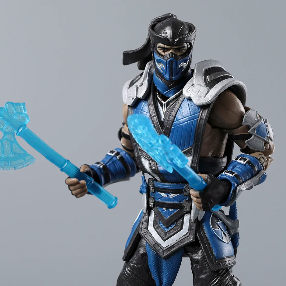 Scorpion & Sub-Zero Mortal Kombat 7" Action Figures – Exclusive Series 1 Movie Collectible Toy Dolls