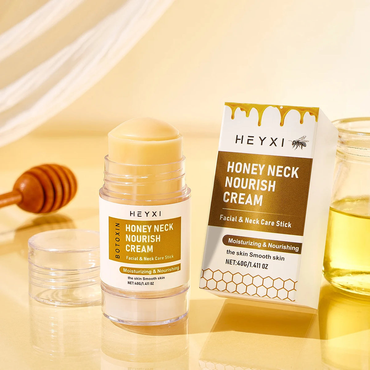 Honey Neck Nourishing Cream - Deep Moisturizing, Lightweight Hydration for All Skin Types