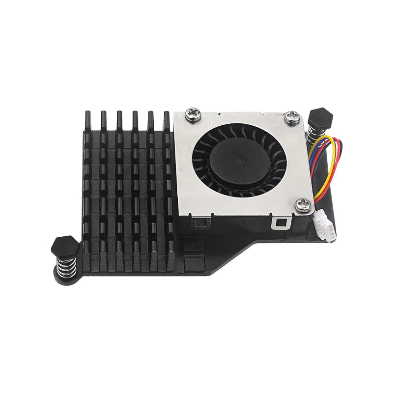 Raspberry Pi 5 Active Cooler — Aluminum Heatsink with PWM Adjustable Fan, Black/Silver/Blue Cooling Radiator for Pi 5