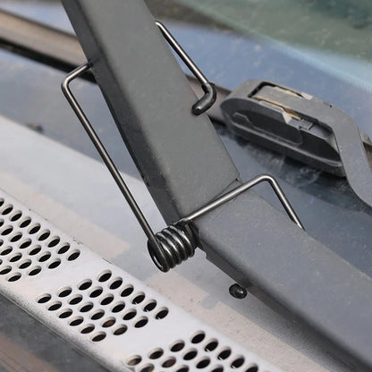 2PCS Car Wiper Booster Springs - Universal Rubber Alloy Windshield Wiper Arm Protectors