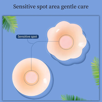 6-Pack Silicone Invisible Chest Patches – Anti-Glare, Breathable & Sexy Lingerie Covers