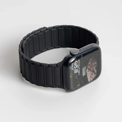 Magnetic Silicone Strap for Apple Watch — Fits Ultra 2 & Series 11–3 (40–49mm)