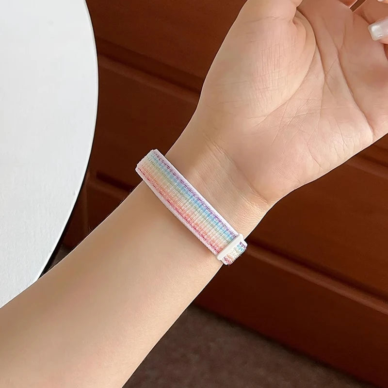 Nylon Sport Loop Strap for Xiaomi Mi Band 9 8 NFC – Replacement Wristband for Mi Band 7 6 5 4 3