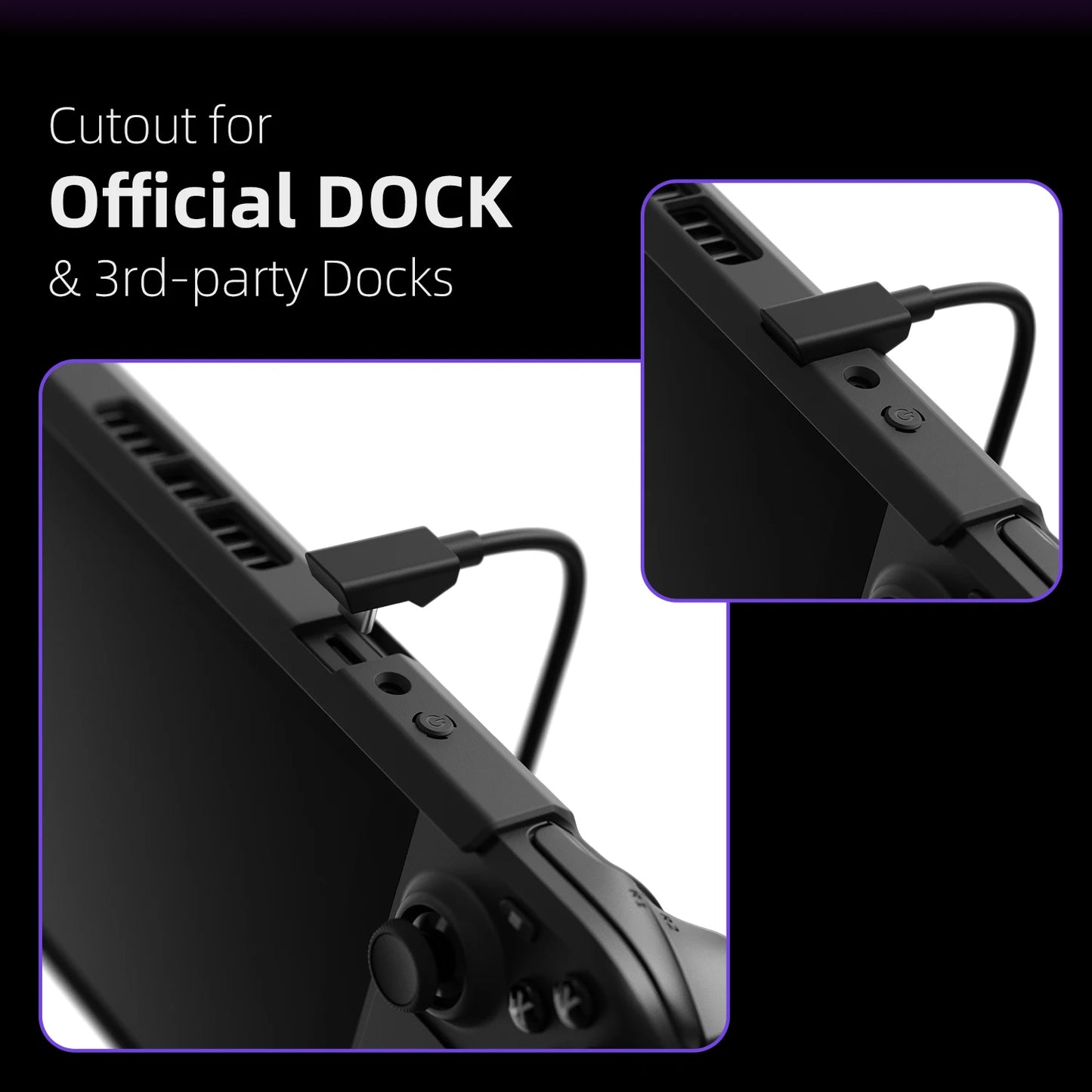 Skull & Co. GripCase SD Protective Cover for Steam Deck – Standable Shell Case with Grip