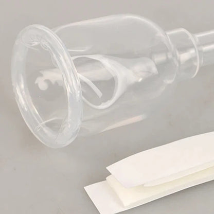 Medical Silicone Male External Catheter - Sterilized Self-Adhesive External Urine Collection Device Sizes S, M & L