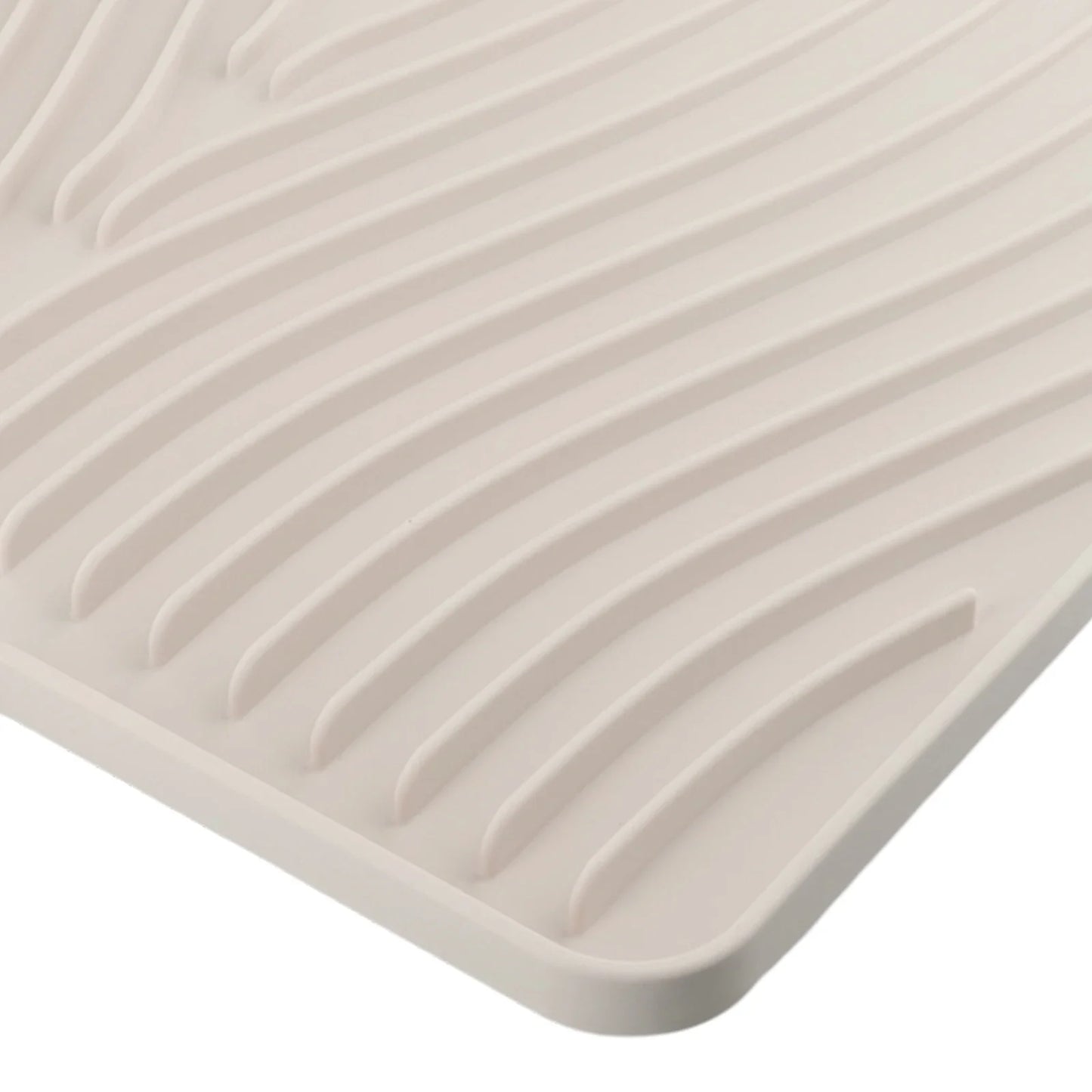Silicone Dish Drying Mat & Drain Pad | Kitchen Coaster for Pans, Glasses, Tableware with Slope Drainage