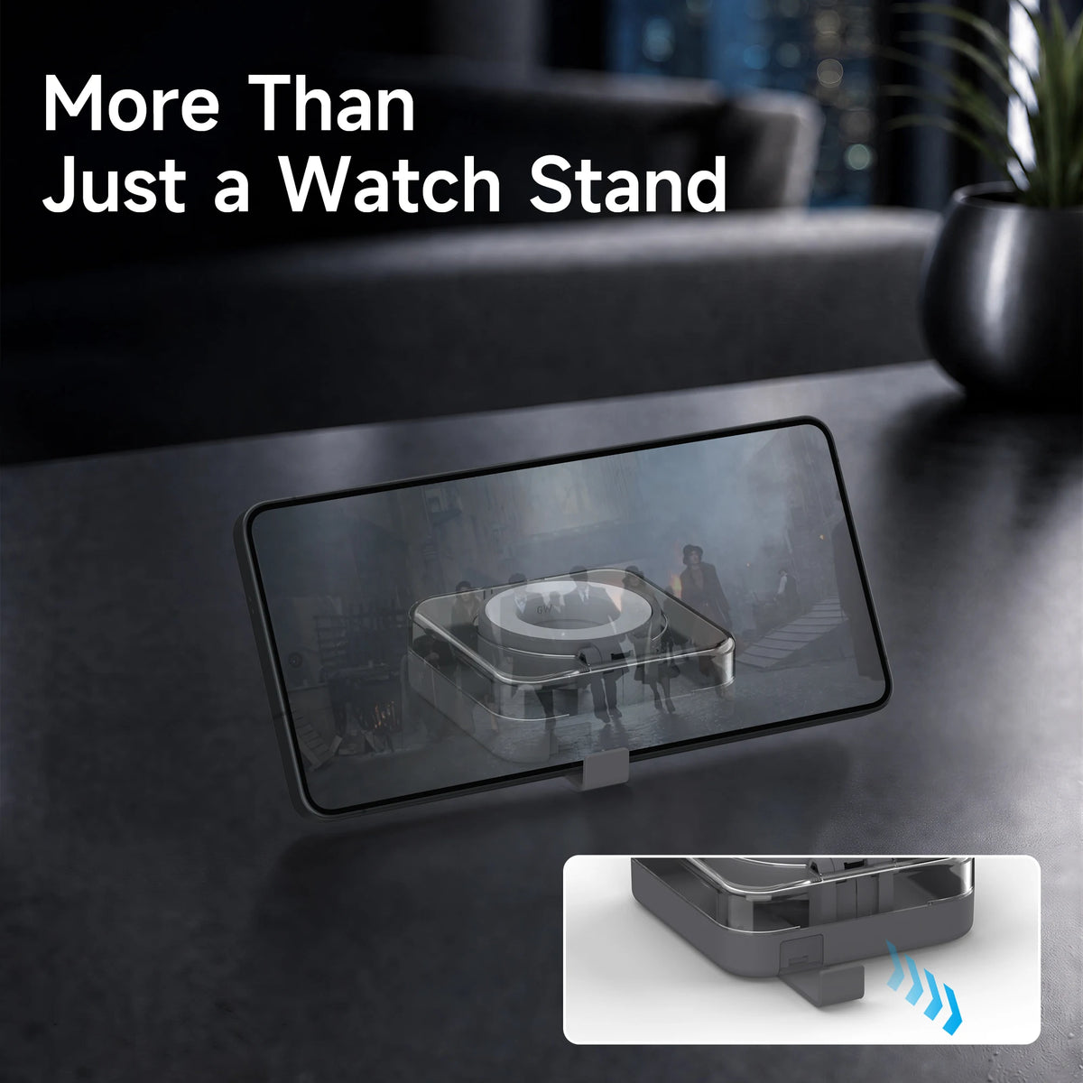 Samsung Galaxy Watch Charger Organizer Case - Cable Storage Box, Phone Holder and Watch Stand for Galaxy Watch Ultra, 7, 8 and 9