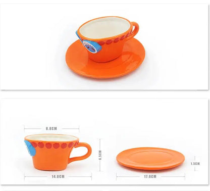One Piece Anime Ceramic Mug — Chopper, D. Law & Three Brothers Hat Coffee Cup Christmas Gift
