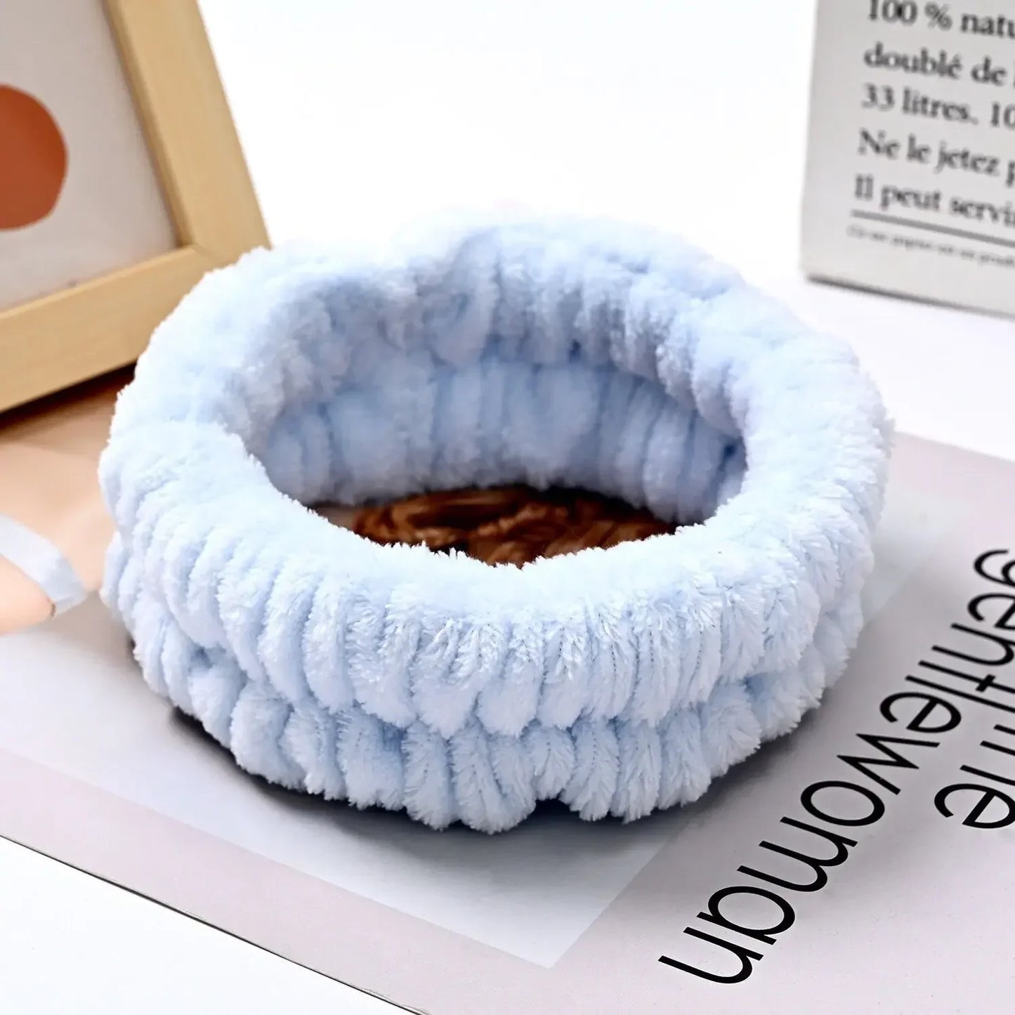 Microfiber Wrist Washband – Absorbent Wrist Sweatband Scrunchies for Women, Face Wash Towel Band, Headband Accessory