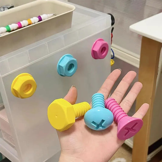 Colorful Cartoon Self-Adhesive Screw Hook: Cute Wall Door Organizer for Bag Storage - No Punching Needed