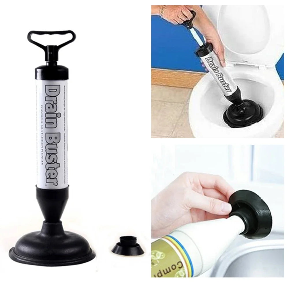High Pressure Toilet Plunger – Anti-Clogging Suction Cup Drain Cleaner for Bathroom & Kitchen Sinks