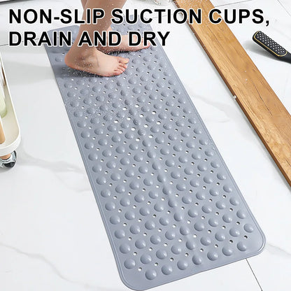 40×100cm Bathroom Non-Slip Mat – Long PVC Bathtub & Shower Foot Massage Mat