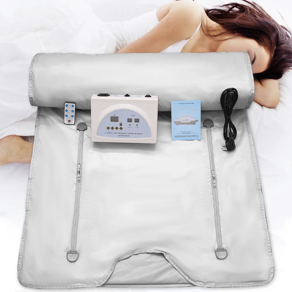 Professional Slimming Far-Infrared Sauna Blanket – Waterproof Weight Loss & Heating Therapy for Home Spa
