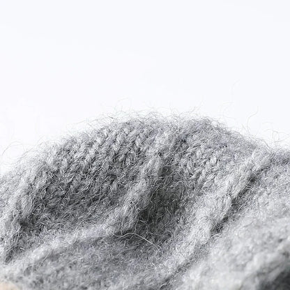Knitted Fingerless Gloves for Men and Women - Autumn and Winter Windproof Woolen Gloves with Flip Cover for Outdoor Warmth