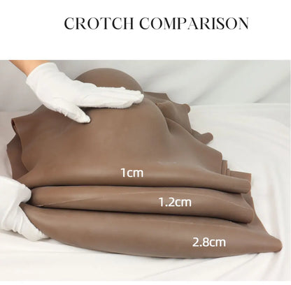 YUERUGOU Silicone Butt Hip Enhancer Pants – Women’s Open Crotch Padded Hip Shaper, Artificial Butt Cosplay, Plus Size