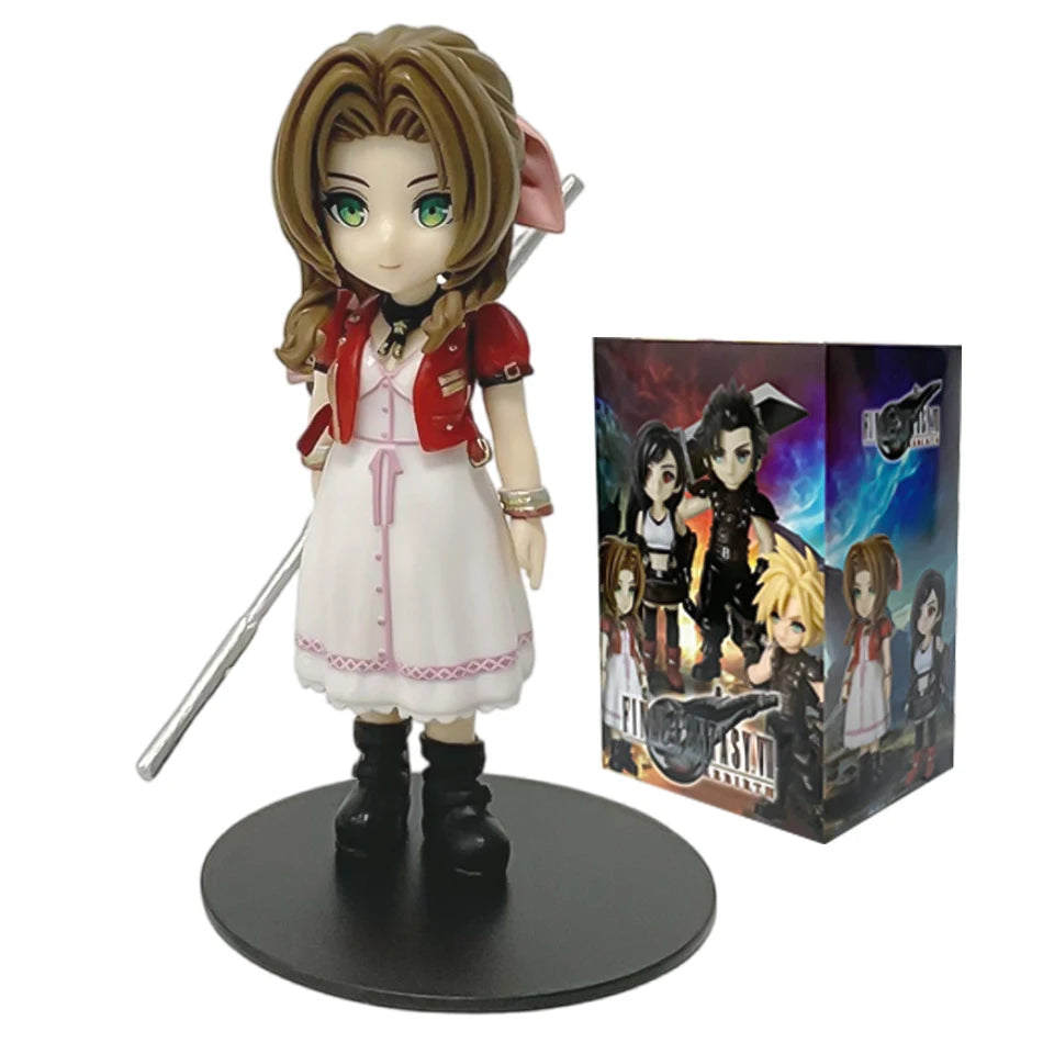 11-12cm Final Fantasy Anime Figures – Cloud, Tifa, Aerith & Zack PVC Collectible Toy Gift