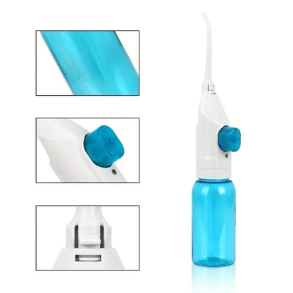Portable High-Pressure Oral Irrigator – Manual Water Floss Toothpick for Deep Teeth Cleaning