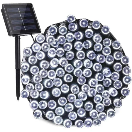 Solar Outdoor String Lights - Waterproof 8-Mode Twinkle Fairy Lights for Christmas, Garden, Wedding & Holiday Decor