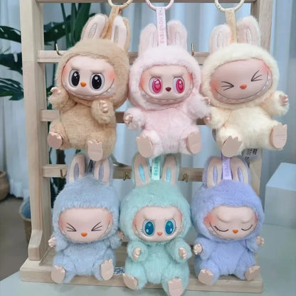 1:1 High-Quality Macaron 2nd The Monsters Labubu Sitting Party Vinyl Plush Blind Box Doll Gift