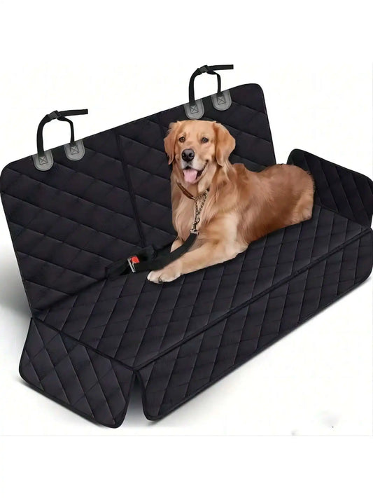 Waterproof Dog Car Seat Cover – Pet Travel Mattress & Seat Protector with Middle Armrest for Dogs