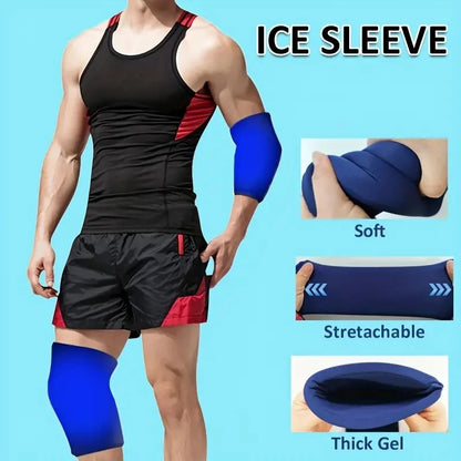 Gel Ice Sleeve Pack – Multipurpose Hot & Cold Therapy for Elbow, Knee, Ankle & Hand, Reusable Pain Relief Wrap