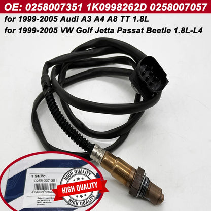 OEM 17014 LSU 4.2 Wideband O2 Sensor — AFR Sensor for 1999-2005 VW Jetta, Audi A3/A4/A8 1.8L-L4 (1K0998262D, 0258007057, 234-5112)