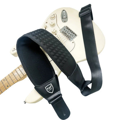 P&P 3D Sponge Guitar Strap – Breathable, Comfortable & Adjustable Padded Strap for Acoustic, Electric Guitars & Bass
