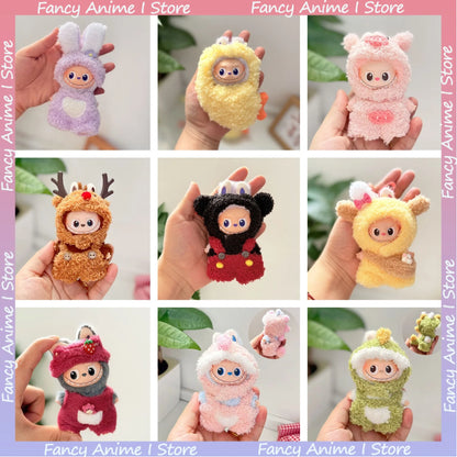 Mini Labubu 4.0 Plush Doll Outfit – Cartoon Mickey, Lotso, Dinosaur & Elk Clothes for Love Series DIY Accessories