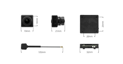 Caddx Walksnail Avatar HD Kit V2 / Pro Kit (Dual Antennas) – Gyroflow + 32GB for FPV Freestyle Drones DIY Parts