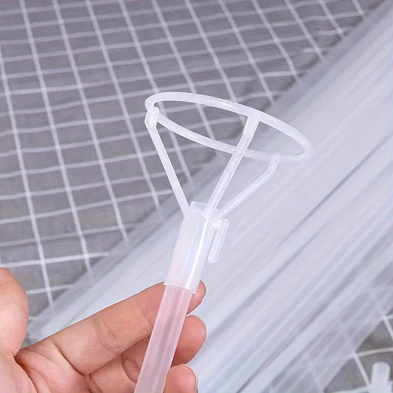 50PCS Transparent Bobo Balloon Stick Stands with Cups – Wedding, Valentine’s Day, Party & Event Decorations