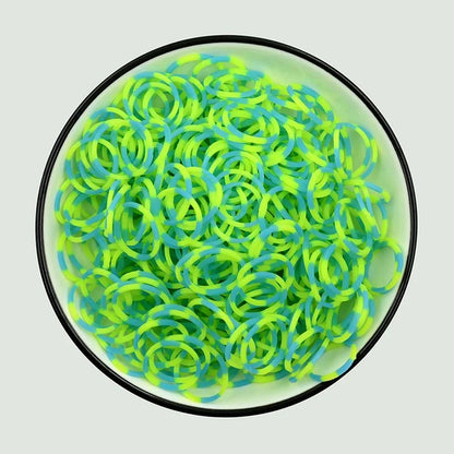 NICE! 600pcs Rainbow Loom Rubber Bands – DIY Bracelet Making Kit for Kids, Hair Ties, Xmas Gift 2021