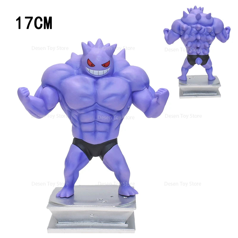 13 Styles Pokémon Muscle Figures – Magikarp, Snorlax, Dugtrio, Psyduck, Squirtle, Bulbasaur, Gengar PVC Action Toys