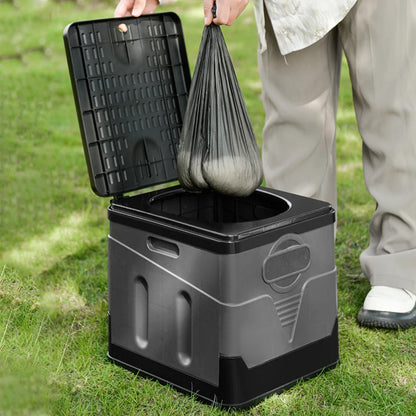 Portable Outdoor Camping Toilet – Odor-Proof Folding Emergency & Multifunctional Travel Toilet