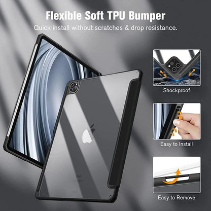iPad Pro 11/12.9 Case: Compatible with 2022/2021/2020 Models - Tablet Cover for iPad Pro 11, Air 4/5, 10.9, 10, 10th Generation, Mini 6 with Pencil Holder